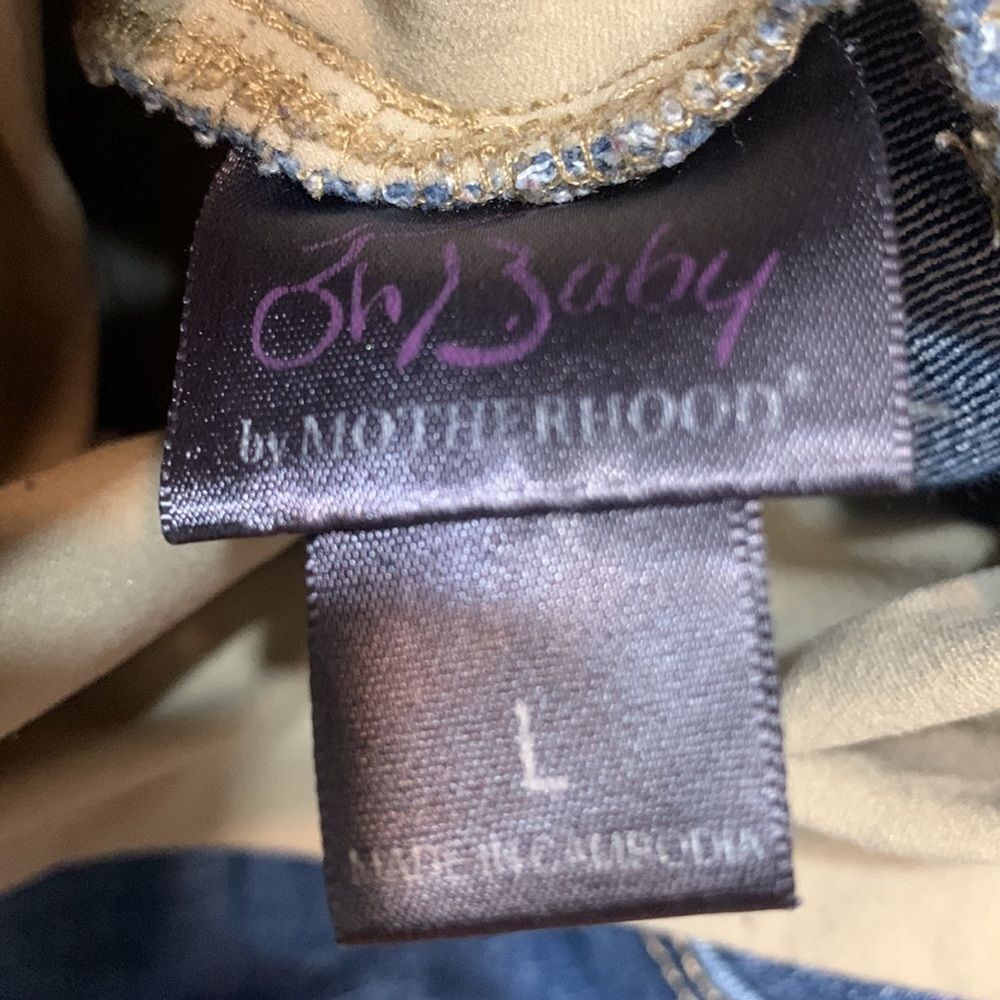 3for$20 Capri cropped maternity jeans size large - Picture 3 of 3
